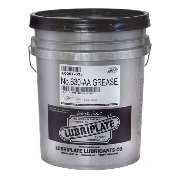 Lubriplate No. 630-Aa, 35 Lb Pail, White Lithium Nlgi No. 1 General Purpose Grease L0067-035